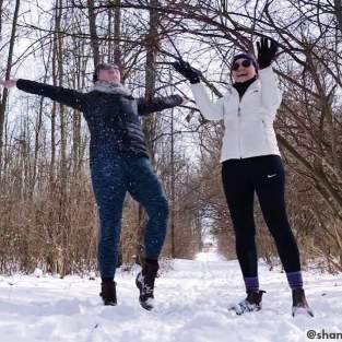 having fun at rolling hills in winter