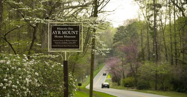 Sign for Historic Site, Ayr Mount, in Hillsborough