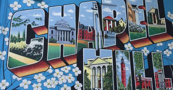 Chapel Hill Postcard Mural by Scott Nurkin