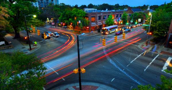 East Franklin and Columbia Street
