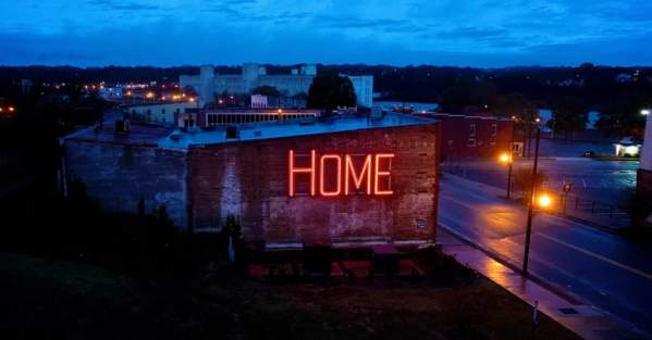 Downtown home sign