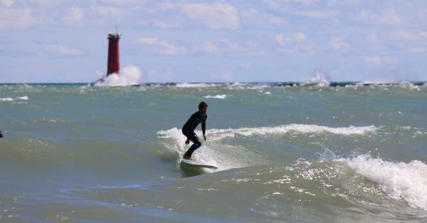 Surfing in Sheboygan