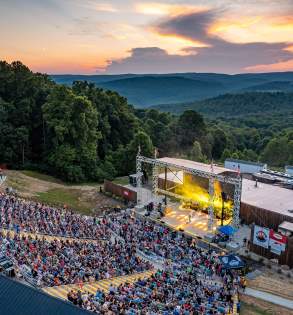 Timber Rock Ampitheater at sunset