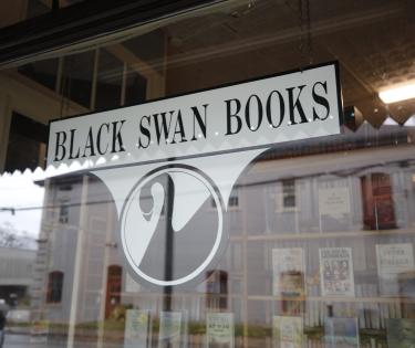 Black Swan Books Sign