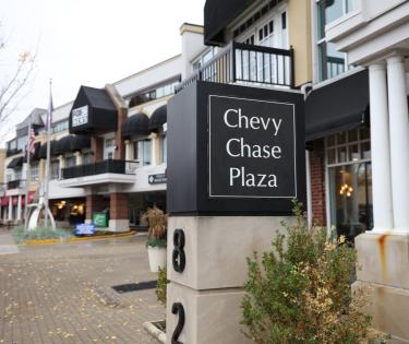 Sign for Chevy Chase Plaza