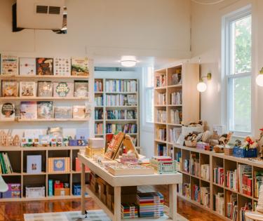 Interior of Wildlings Bookshop
