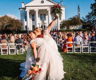 Couple Celebrating Wedding Ceremony