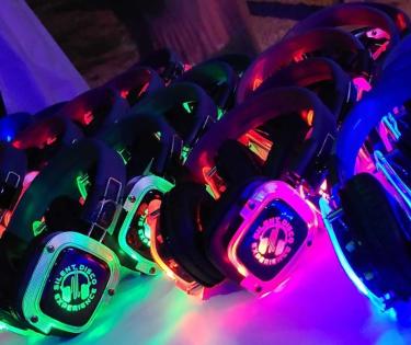 Silent disco headphones