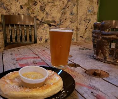 Birds Nest Pretzel and Beer