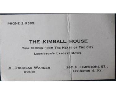 Kimball House Business Card