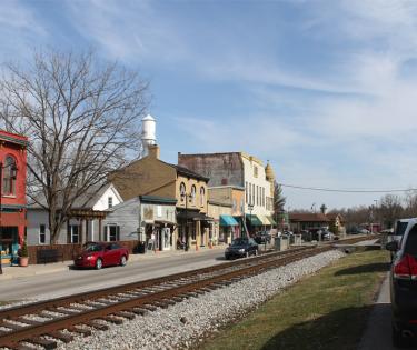 Historic Railroad Street; Midway, KY