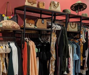 clothing shelves