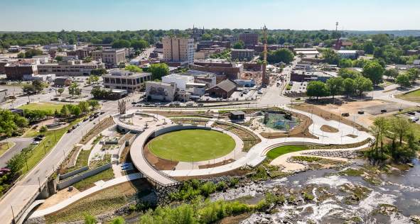 Riverfront Park Aerial