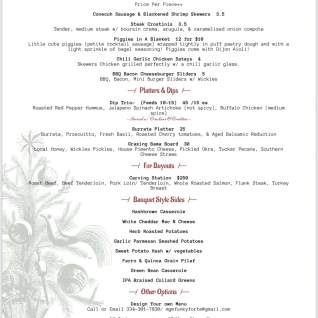 Funky Forte Holiday Menu