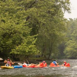 Floating on the Potomac River