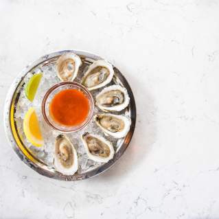 Oysters at a Boston Restaurant
