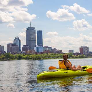 Kayak on the Charles River