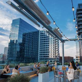 The Rooftop Bar at Deck 12 Yotel In Boston, MA
