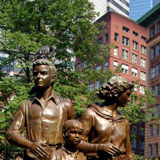 Irish Famine Statue in Boston