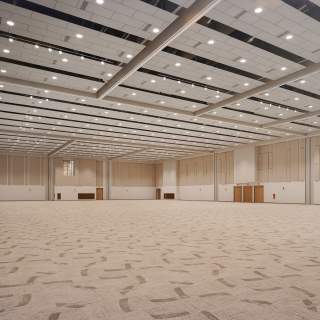 Empty Exhibit Hall Rendering