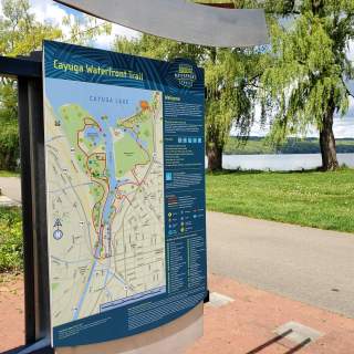 Cayuga Waterfront Trail Sign 