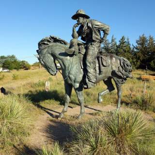 Trail Boss Statue Boot Hill