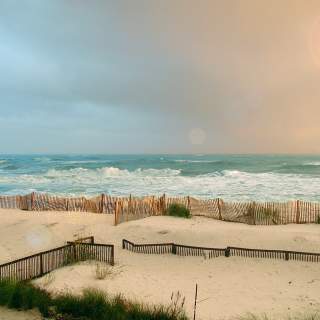 sunset at the beach