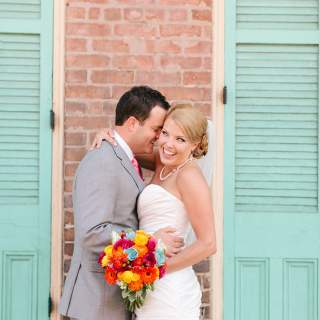 French Quarter bride and groom