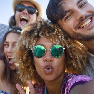Group of happy people