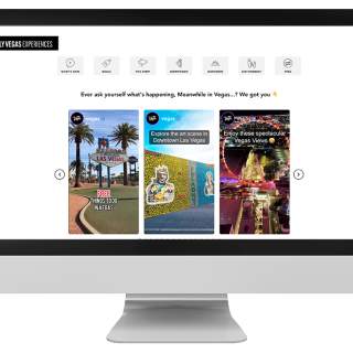 Visit Las Vegas: Meanwhile in Vegas… | Simpleview CMS website on desktop