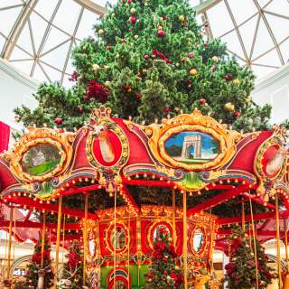 December 2019 Holiday decorations at the King of Prussia Mall