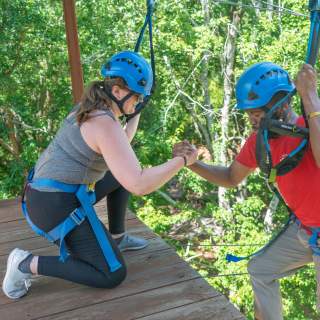 High Challenge Course and Zipline Experience