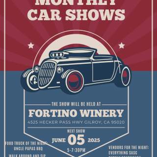 Monthly Car Show at Fortino Winery