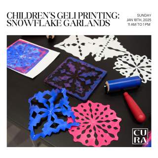 Children's Geli Printing: Snowflake Garlands