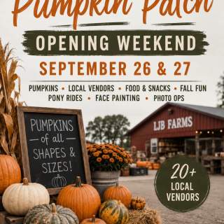 LJB Farms Pumpkin Patch OPENING WEEKEND