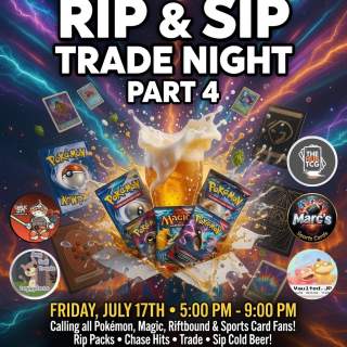 Rip & Sip Trade Night at Pour Me