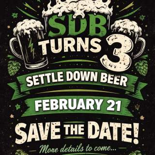 Settle Down Beer Turns 3