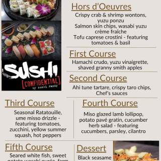 Farm/Ocean-to-Table Dinner with Sushi Randy of Sushi Confidential
