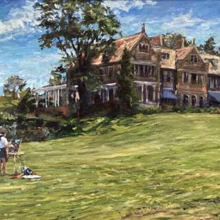 A Brush with Trees at Blithewold  Paintings by Paul Olson