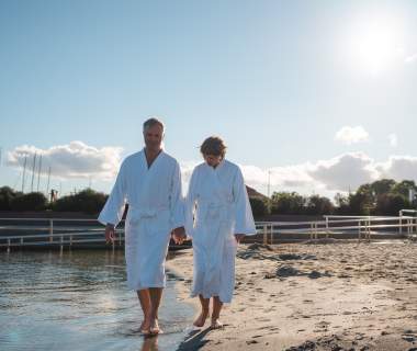 par på strand