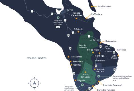 Mapa Completo de Los Cabos
