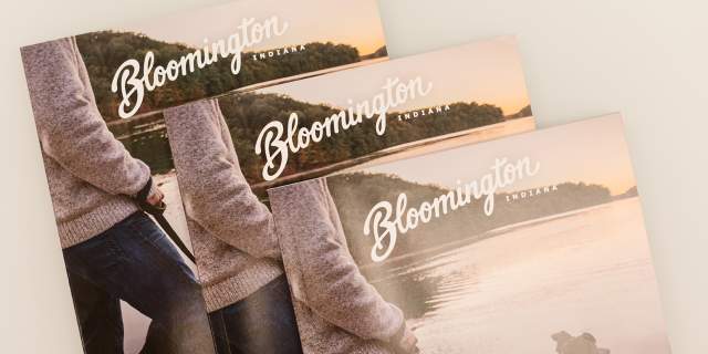 Visit Bloomington visitor guide stack