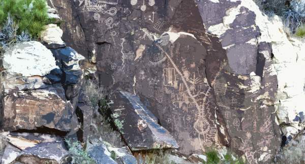 Parowan Gap Petroglyphs "Zipper" Glyph