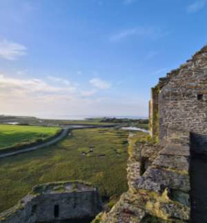 VISIT_Ballylongford_MOSAIC LANDSCAPE_Carrigfoyle_Castle_View_North_Kerry_Helen_Lane