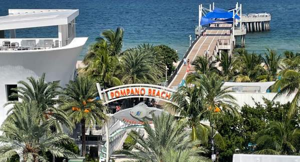 view of Pompano Pier from Pier 6 Rooftop