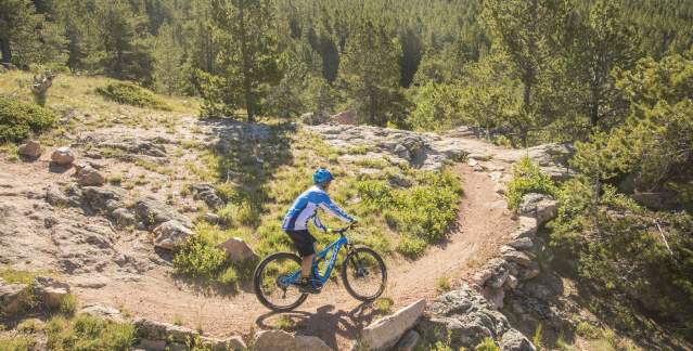 Biking On A Trail Near Casper