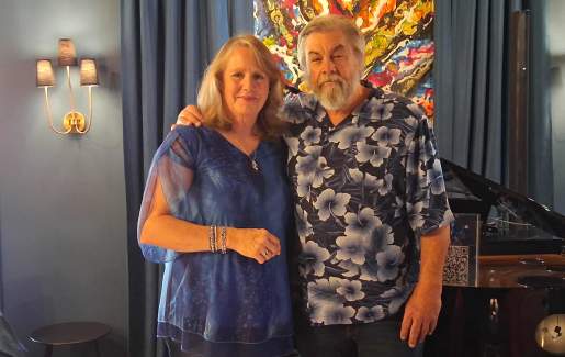 Mark and Brenda Ramsey at Cuvee Wine and Piano Bar