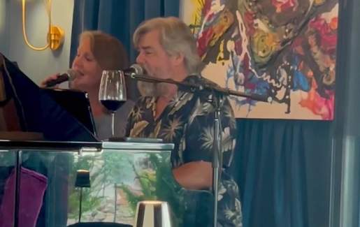 Mark and Brenda Ramsey At Cuvee Wine and Piano Bar