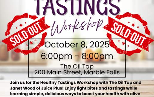SOLD OUT - Healthy Tastings Workshop