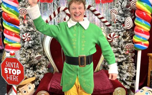 Santa, Mrs. Claus, Buddy the Elf & Ms Lollipop Photos
